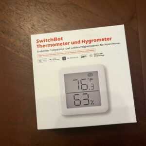 SwitchBot Thermometer & Hygrometer Messgerät mit LCD Display Smart Home -20 bis