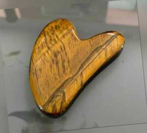 Gua sha Körper-Gesicht Massagestein, Tigerauge