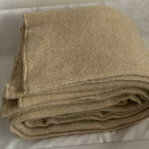 Dicke 100% Organische Schurwolle Decke 160X180 Naturbelassen,