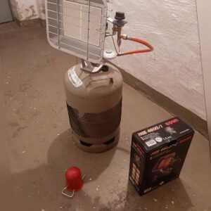 Gasheizstrahler mit GASFLASCHE 11kg Voll