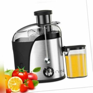 Weihnachtsgeschenk Zentrifugaler Entsafter Saftpresse Edelstahl 400W