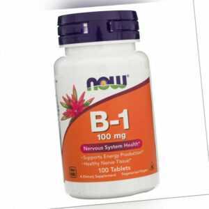 NOW FOODS Vitamin B-1 100 mg 100 Tabletten