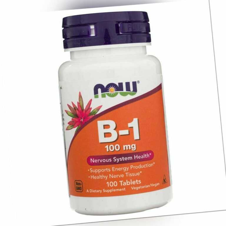 NOW FOODS Vitamin B-1 100 mg 100 Tabletten