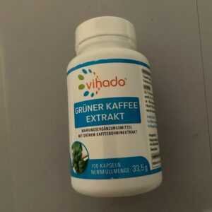 Vihado GRÜNER KAFFEE EXTRAKT hochdosiert 100 Kapseln vegan Nahrungsergänzung