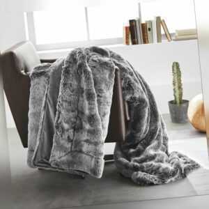 Bugatti Felldecke Kunstfell Nerz Optik 3885-300 Grau 150x200