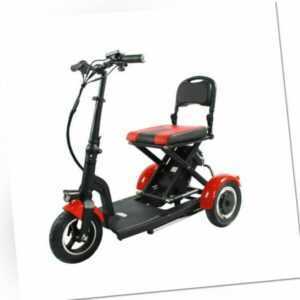 ECO ENGEL 301 ROT ELEKTRO DREIRAD, ELEKTROROLLER KLAPPBAR, SENIORENMOBIL