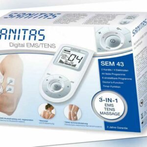Sanitas digital Reizstromgerät Stimulation Massage LCD-Display 4 Elektroden NEU
