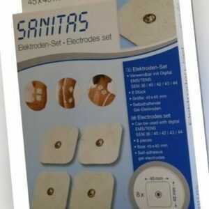 Sanitas  Elektroden Set 8er Pack 45 x 45mm für EMS/TENS SEM 36, 40, 42, 43, 44