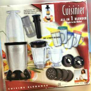 Edco "Cousinier Cuisine Elegance Küchenmaschine All-in-One Mixer Blender Zubehör