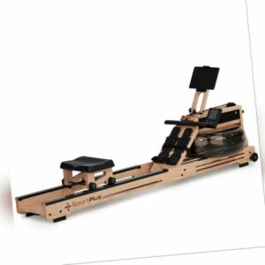 SportPlus Wasser-Rudergerät Massivholz Rudermaschine Ruderzugmaschine Holz