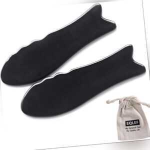 Horn Gua Sha, Büffelhorn Gua Sha Guasha Massage-Werkzeugbrett-2 Stück (Fischform