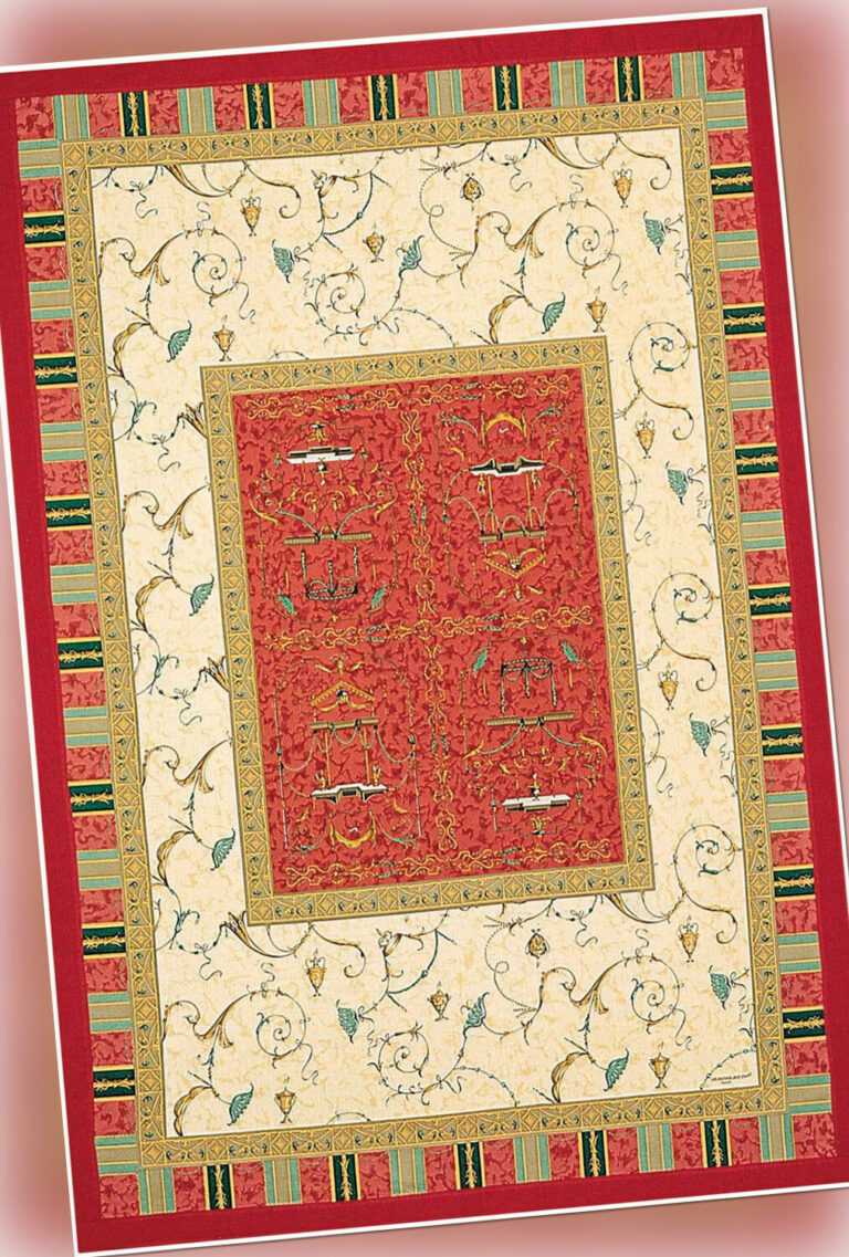 Bassetti Granfoulard Plaid Oplontis V8 rot 135x190 cm gesteppt,