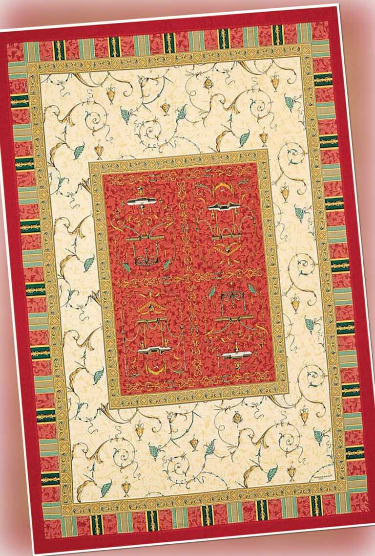 Bassetti Granfoulard Plaid Oplontis V8 rot 135x190 cm gesteppt,