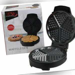 DESKI Waffeleisen Waffelmaker Herzform Waffeln Waffelautomat CoolTouch
