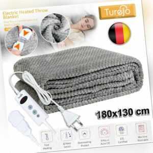 Elektrische Heizdecke Wärmedecke Kuscheldecke Wärmeunterbett Timer