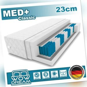 Matratze MED+ Classic Taschenfederkern 23 cm H3 7 zonen Bett Matratzen