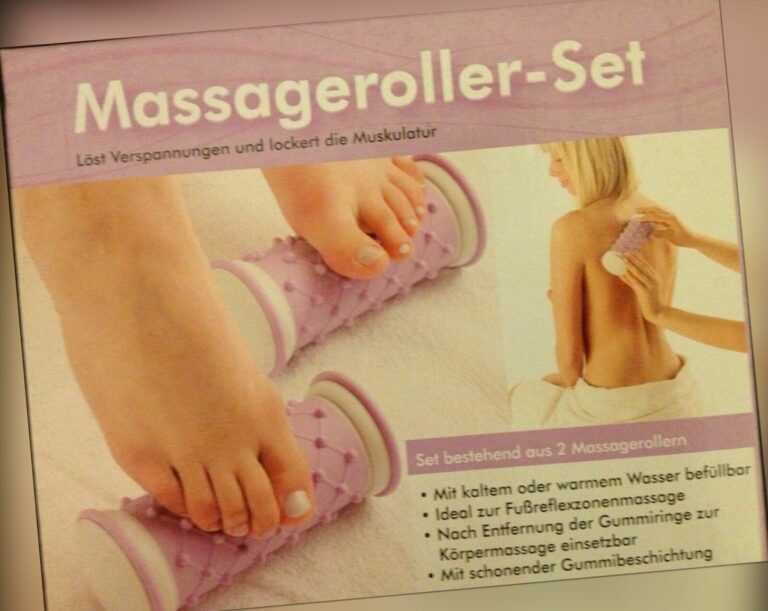 Massageroller Set 2 Massagerollen Fußreflexzonenmassage