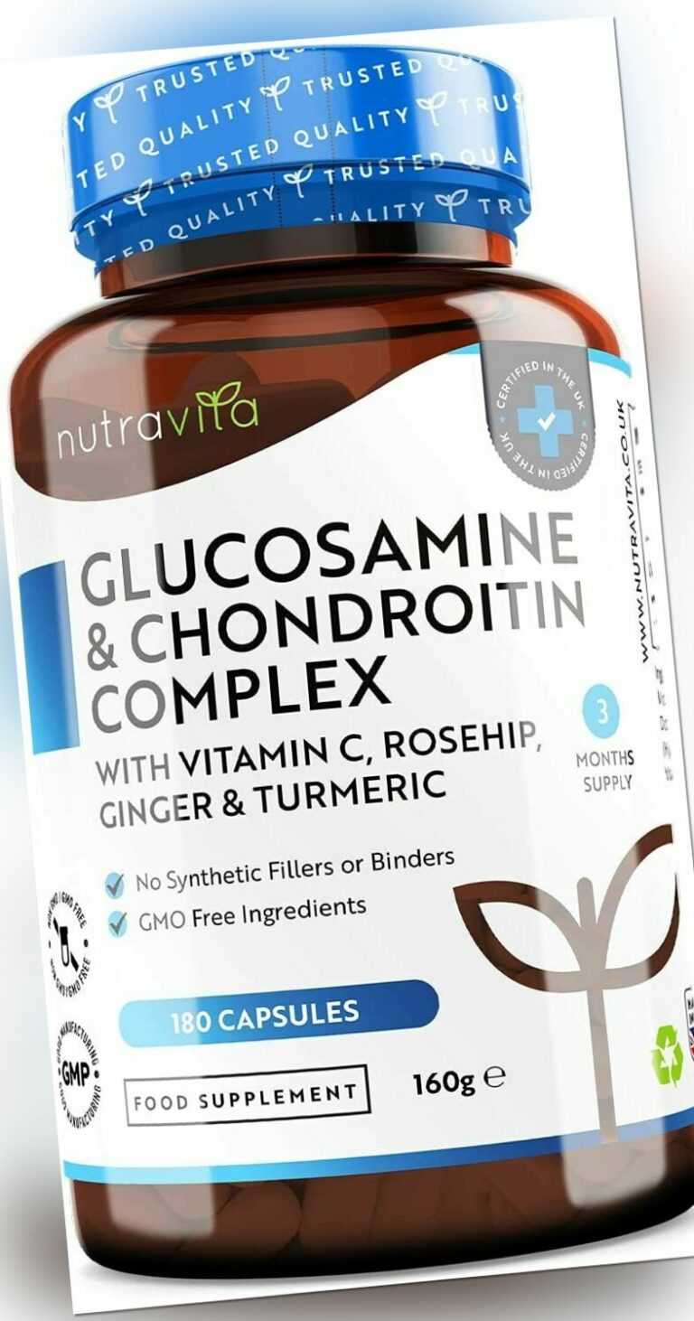 Glucosamin Chondroitin + Vitamin C Kurkuma Ingwer Hagebutte - Immun, Gelenkpflege