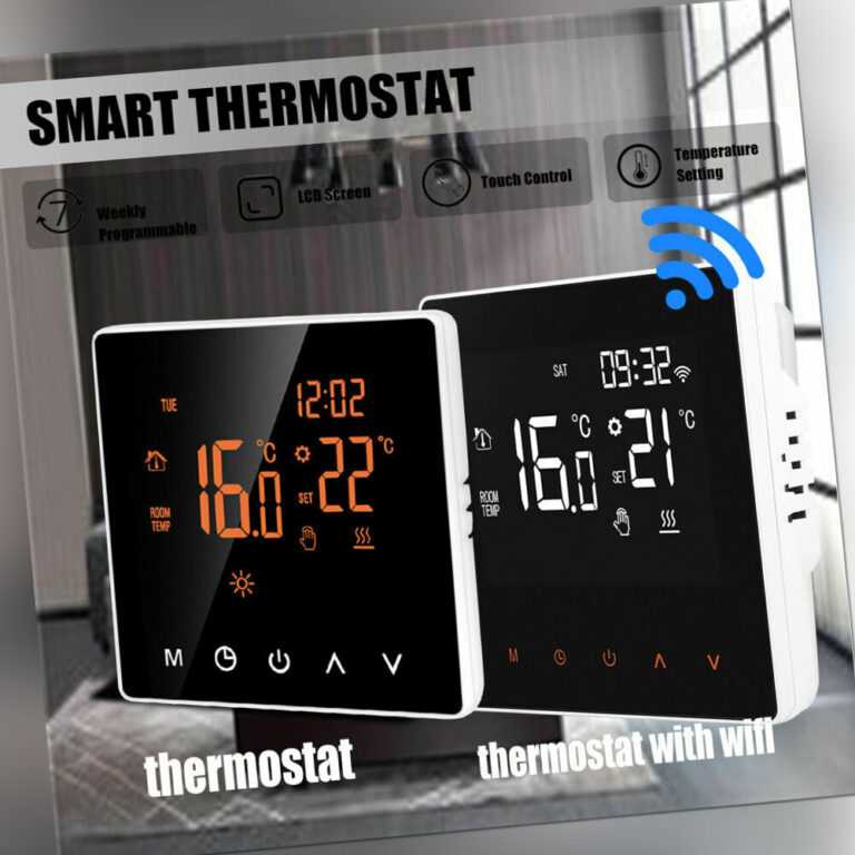 CONENTOOL Wifi Digital LCD Thermostat Raumthermostat Fußbodenheizung Touchscreen