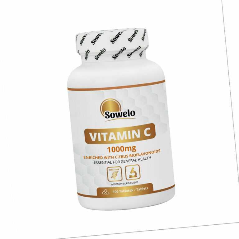 SOWELO Vitamin C 1000 mg Ascorbinsäure mit Bioflavonoiden Tablets