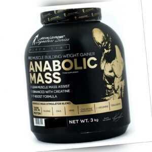 (13 EUR/kg) Kevin Levrone Anabolic Mass 3kg Protein Kreatin Weight Gainer