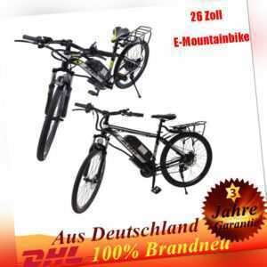 250W Elektrofahrrad Mountainbike 26 Zoll E-bike Pedelec Citybike 21-Gäng 48v