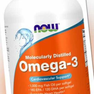 Now Foods, Molecularly Distilled Omega-3, 500 Weichkapseln - Blitzversand