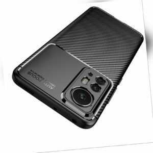 Hülle Für Xiaomi 12 12X Lite Pro Cover Carbon Look Case Silikon Robust Premium