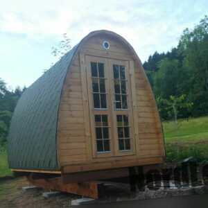 NordLog Sauna Pod 2,4 x 4,0m Gartensauna Saunahaus Saunahütte Außensauna Sauna