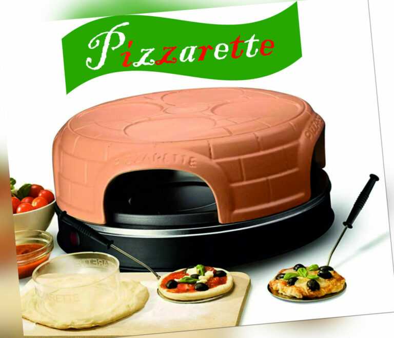 Emerio Pizzarette | Pizza Ofen | Pizza Maker | 4 Pers. Warmhalte-Funktion