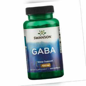 Swanson Gaba 100 Kapseln 500 mg Gamma Aminobuttersäure