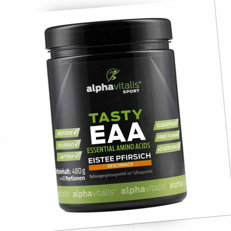 EAA Pulver 480g hochdosiert + vegan - 8 essenzielle Aminosäuren - Instant EAAs