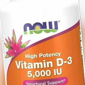Vitamin D3 5000 IE Now Foods 120/240/360/480 Weichkapseln Softgels Vit. D3