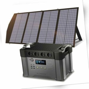 ALLPOWER S2000 2000W Solar Powerstation Mit Solarpanel 140W Batterie Ladegerät