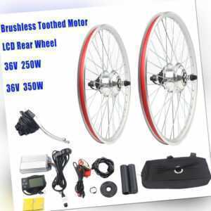 36V 26''/28'' 250W/350W Elektrofahrrad Hinterrad E-Bike Naben Motor LCD Umbausat