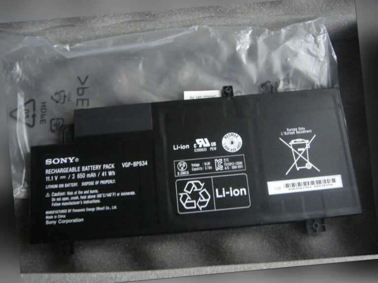 Batterie Original Sony Vaio VGP-BPS34 SVF15A1BCXB SVF15A1BCXS 15A1CCXB 15A1 Neu