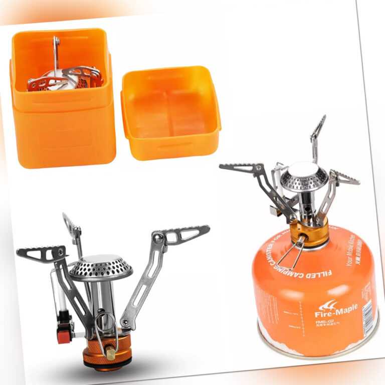 Mini Campingkocher Outdoor Camping Gas Kocher Stove Herd Kartuschenkocher 3200W