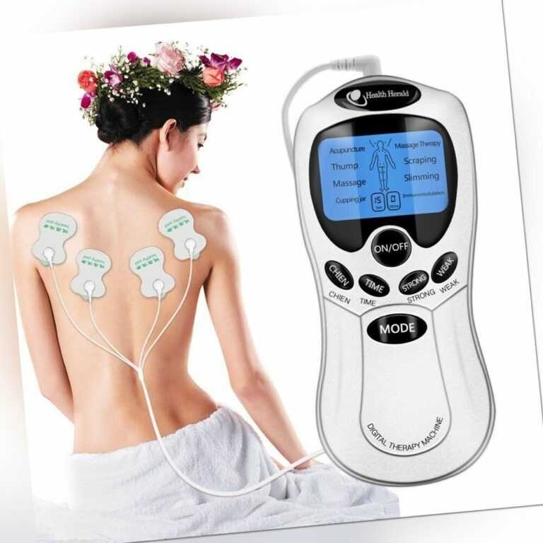 Profi 8 Modi TENS gerät TENS EMS Reizstromgerät Massage Multifunktion Tensgerät