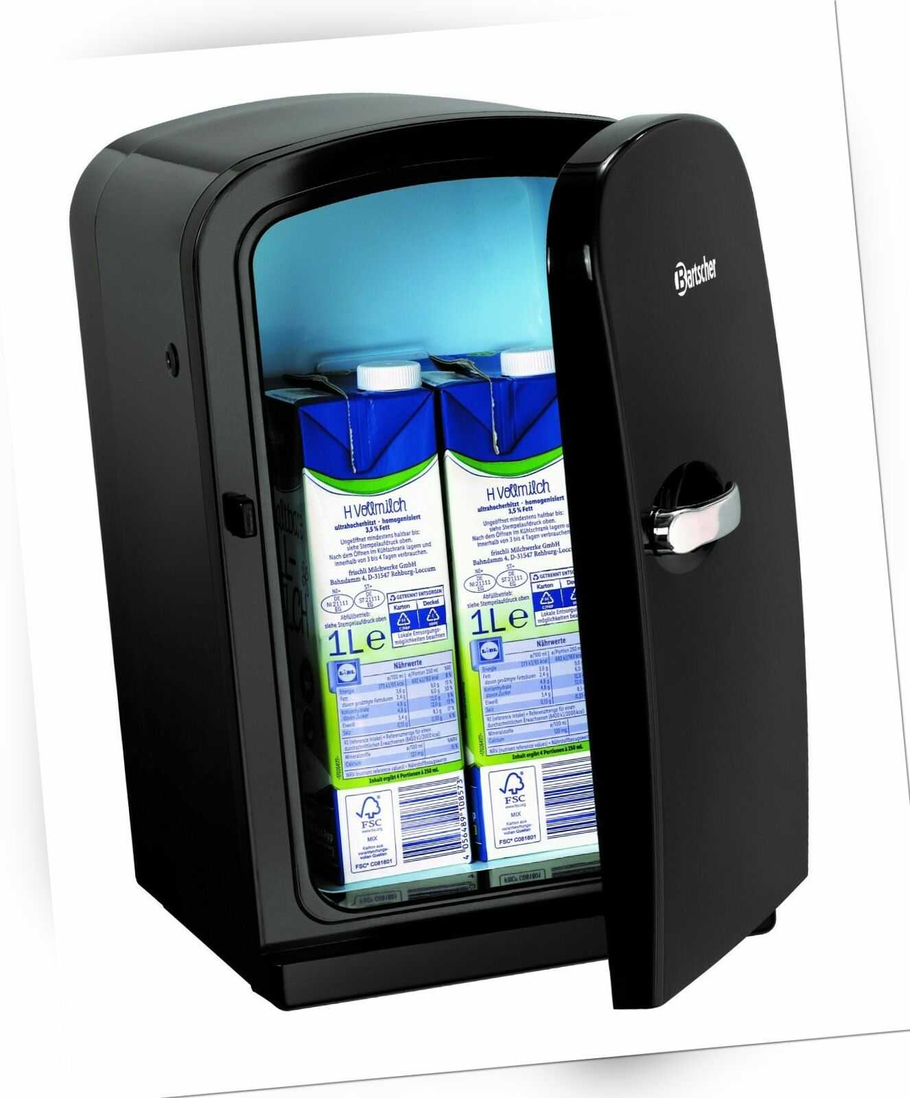 Bartscher Milchkühlschrank schwarz Milch Kühler Kühlschrank für Kaffeemaschine