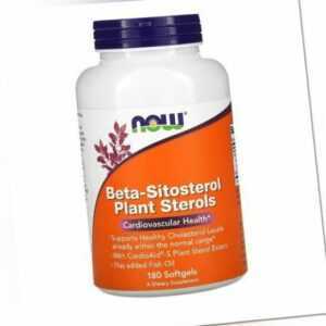 Now Foods Beta-Sitosterol Plant Sterols, pflanzliche Sterole, 180 Weichkapseln
