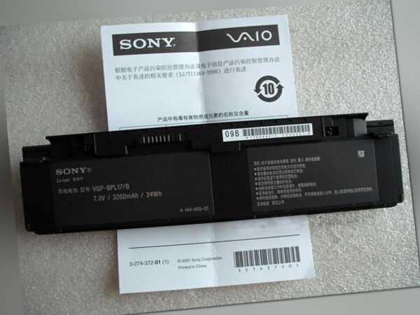 Batterie Original Sony Vaio VGP-BPL17/B VGN-P29 24Wh Neu IN Frankreich