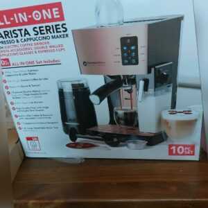 EspressoWorks 10-teiliges All-in-One Barista Konvolut Espressomaschine & Cappuccino-Maschine