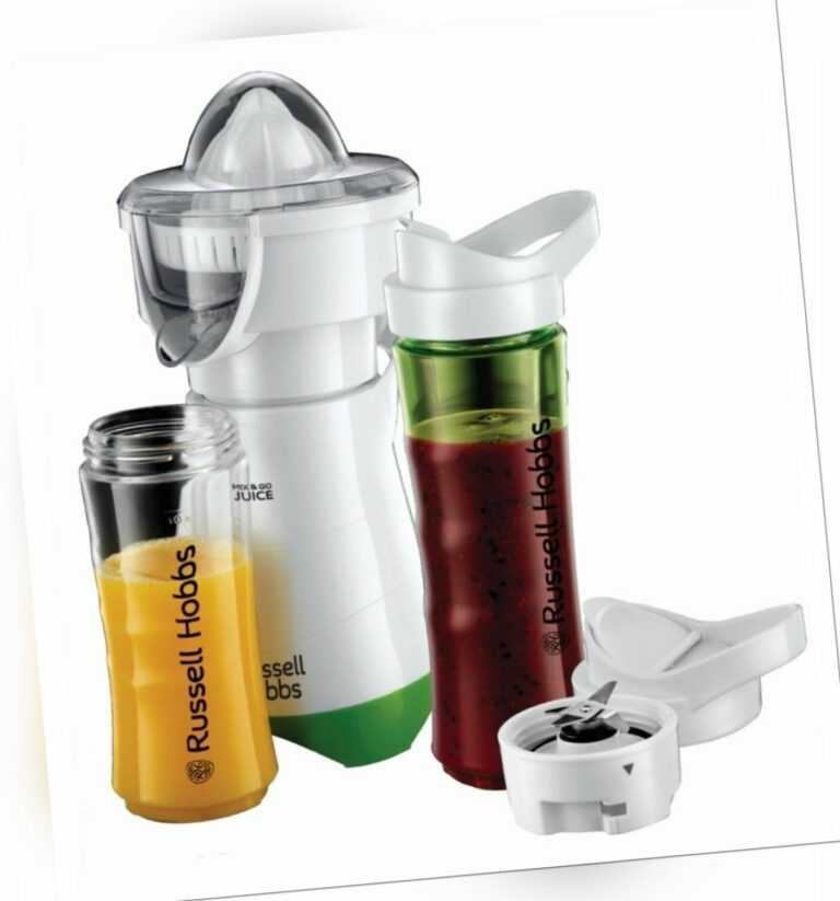 Russell Hobbs 2in1 Smoothie Maker Explore Mix&Go Juice Zitruspresse Stand-Mixer