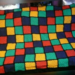 Granny Square, Kinderdecke, Decke, Kuscheldecke 1,25x1,80m (1)