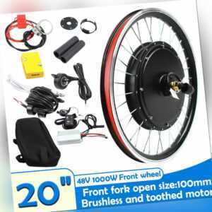 20 Zoll E-Bike Conversion Kit 48V 1000W Ebike Elektrofahrrad Umbausatz Vorderrad