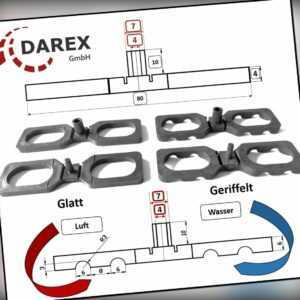 100 - 4000 PROFI Abstandhalter 4 mm - 7 mm für Terrassendielen Distanzhalter