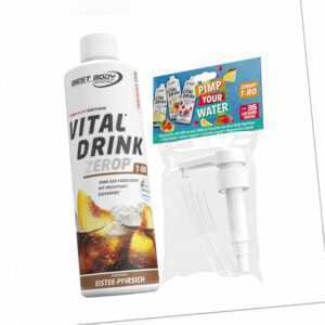 500 ml Vital Drink Mineraldrink von Best Body Nutrition + gratis Dosierpumpe