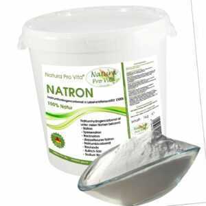 Natron Lebensmittelqualität Natura Pro Vita 100% reines Natronpulver 1kg Eimer