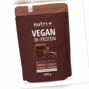 Protein Pulver Vegan - veganes Proteinpulver 1000g Eiweiß Shake laktosefrei 1kg