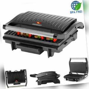 Kontaktgrill Tischgrill Sandwichtoaster Antihaftbeschichtung BPA frei 1500W